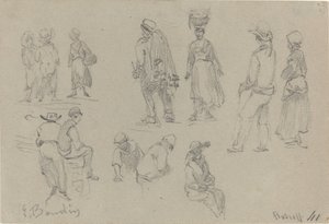 Maakuntahahmot, 1800-luvun loppu. tekijältä Eugene Louis Boudin