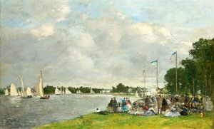 Regatta Argenteuilissa 1866. tekijältä Eugene Louis Boudin