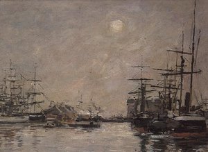 Barren allas, Le Havre tekijältä Eugene Louis Boudin