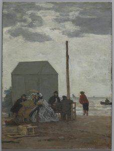Deauvillen ranta tekijältä Eugene Louis Boudin