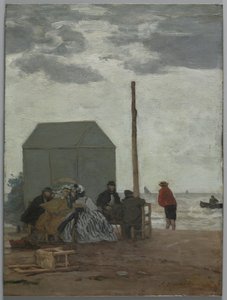 Deauvillen ranta, 1864. tekijältä Eugene Louis Boudin