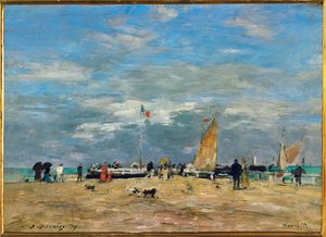 Deauvillen laituri tekijältä Eugene Louis Boudin