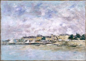Portti, Trouville, 1886 tekijältä Eugene Louis Boudin