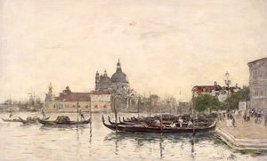 Venetsia, Molo tekijältä Eugene Louis Boudin