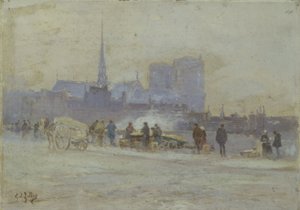 Notre-Dame, näkymä Quai de l