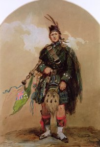 Piper 79. Highlandersista Chobhamin leirillä vuonna 1853 tekijältä Eugene Louis Lami