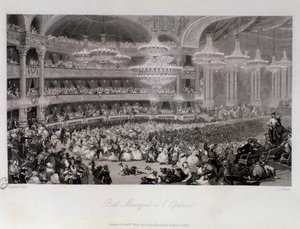 Ball maski järjestetty Opera de Parisissa. Kaiverrus Eugene Louis Lami (1800-1890) 1843 Yksityinen kokoelma tekijältä Eugene Louis Lami