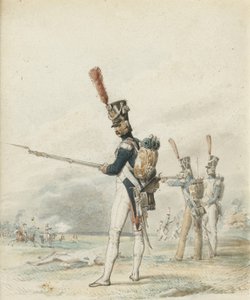 Nuoren Kaartin jalkaväki vuonna 1812 tekijältä Eugene Louis Lami