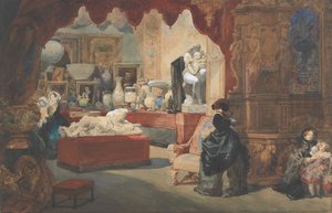 Museon sisustus, 1800-luku. tekijältä Eugene Louis Lami