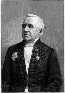 Paroni Felix Hippolyte Larreyn (1808-1895), ranskalaisen kirurgin, tiedeakatemian ja lääketieteellisen akatemian jäsenen muotokuva tekijältä Eugene Pirou