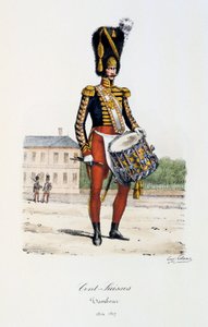 Sveitsin senttiä, rumpali, 1814-17 tekijältä Eugene Titeux