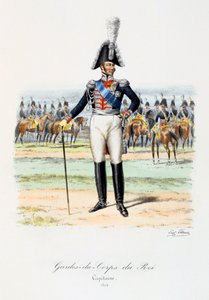 Kuninkaan henkivartijat, kapteeni, 1814 tekijältä Eugene Titeux