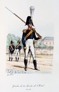 Vartijat Hotel Prevote, Trumpetisti, 1814-16 tekijältä Eugene Titeux