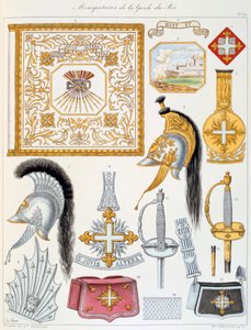 Kuninkaan kaartin muskettisoturit, Insignia tekijältä Eugene Titeux