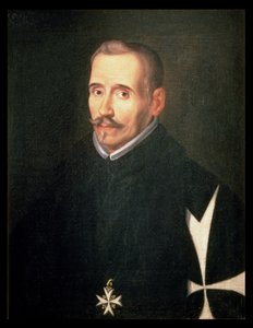 506 131-0795275/1 Lope Felix de Vega Carpion (1562-1635) muotokuva n. 1630 (öljy kankaalle) tekijältä Eugenio (attr. to) Caxes