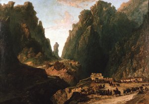 Maisema salakuljettajien kanssa tekijältä Eugenio Lucas Velázquez
