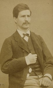 Muotokuva Rossel Louis, (tunnettu nimellä Randal), (1844-1871), (upseeri, kommuunin jäsen, ammuttiin)