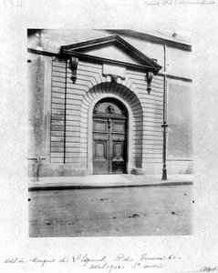 Hotel du Grand Veneur Pariisissa, 60 rue de Turenne, 1901 tekijältä Eugène Atget