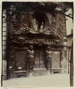 Hôtel de Fieubet tai Hôtel de la Valette (nykyinen yksityinen Massillon-laitos), 2 bis quai des Celestins, 4th arrondissement, Paris (albumiprintti) tekijältä Eugène Atget