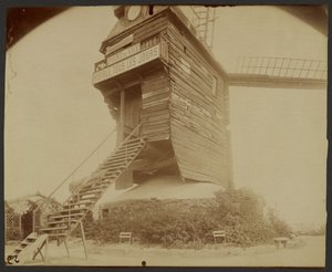 Montmartre, Moulin de la Galette, Rue Lepic. tekijältä Eugène Atget