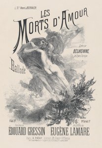 The Dead of Love, n. 1885. tekijältä Eugène Carrière