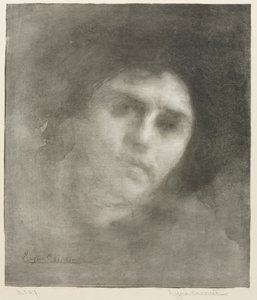 Madame Eugène Carrière iso lautanen, 1893. tekijältä Eugène Carrière