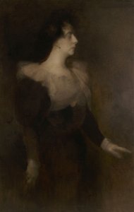 Pauline Ménard-Dorianin muotokuva 1870-1941, n. 1890. tekijältä Eugène Carrière