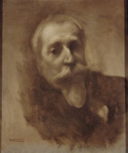 Runoilijan, toimittajan ja kirjailijan Anatole Francen muotokuva 1844-1924, n. 1900. tekijältä Eugène Carrière