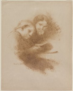 Reading, 1800-luvun viimeinen neljännes. tekijältä Eugène Carrière