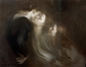 Äitillinen suudelma, 1890-luvun loppu. tekijältä Eugène Carrière