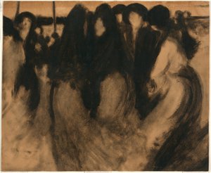 Naiset maisemassa tekijältä Eugène Carrière