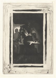 Seppä (Un Forgeron) tekijältä Eugène Delacroix