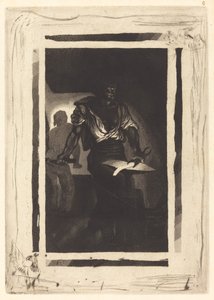 Seppä Un Forgeron, 1833. tekijältä Eugène Delacroix