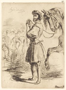Herra Francis I Un Seigneur de temps de François Ier ajalta, 1833. tekijältä Eugène Delacroix