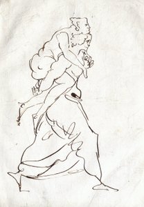 Aeneas ja Anchises tekijältä Ferdinand Victor Eugene Delacroix