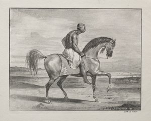 Afrikkalainen hevosen selässä tekijältä Eugène Delacroix