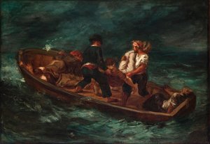 Haaksirikon jälkeen (Don Juanin proomu - ruumis heitettiin mereen) tekijältä Eugène Delacroix