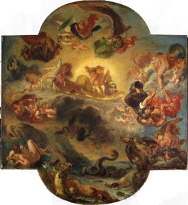 Apollo voittaa Serpent Pythonin, n. 1853. tekijältä Ferdinand Victor Eugene Delacroix