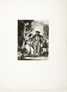Veli Martin puristamassa Goetzin rautaista kättä tekijältä Eugène Delacroix