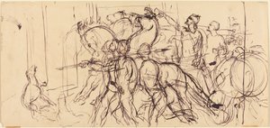 Vaununkuljettajat. tekijältä Eugène Delacroix
