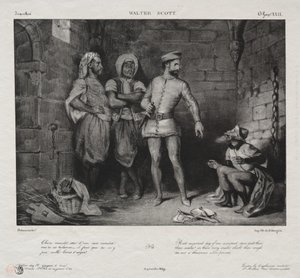 Fronte-Boeuf ja juutalainen tekijältä Eugène Delacroix