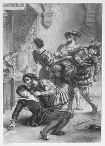 Hamlet: Hamletin kuolema tekijältä Eugène Delacroix