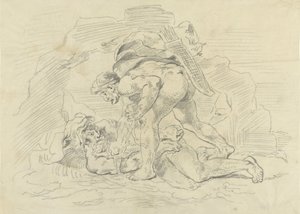 Hercules valloittaa Nereuksen tekijältä Eugène Delacroix