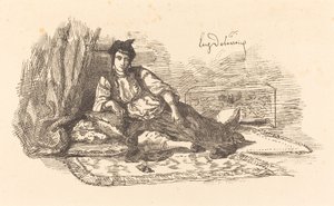 Algerin juutalainen nainen (Algerin juutalainen ja katu Algerissa) tekijältä Eugène Delacroix