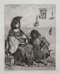Algerin juutalainen nainen tekijältä Eugène Delacroix
