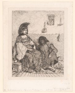 Juutalainen nainen Algerista tekijältä Eugène Delacroix