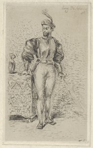 Mies aseissa, 1833, 1833. tekijältä Eugène Delacroix