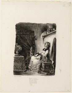 Marguerite pyörivässä pyörässä tekijältä Eugène Delacroix