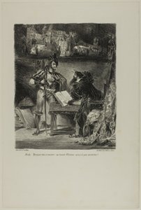 Mefistofeles ilmestyy Faustille, Faustista tekijältä Eugène Delacroix