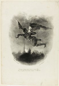Mefistofeles lentää tekijältä Eugène Delacroix
